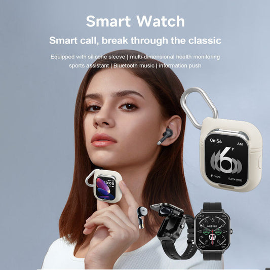 D8pro Smart Watch TWS Earbuds 2-in-1 - Arovion