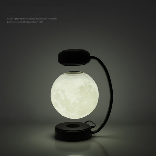 3D LED Moon Night Light Wireless Magnetic Levitating Rotating Floating Ball Lamp - Arovion