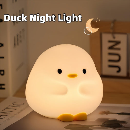 Cute Duck LED Night Lamp Silicone - Arovion